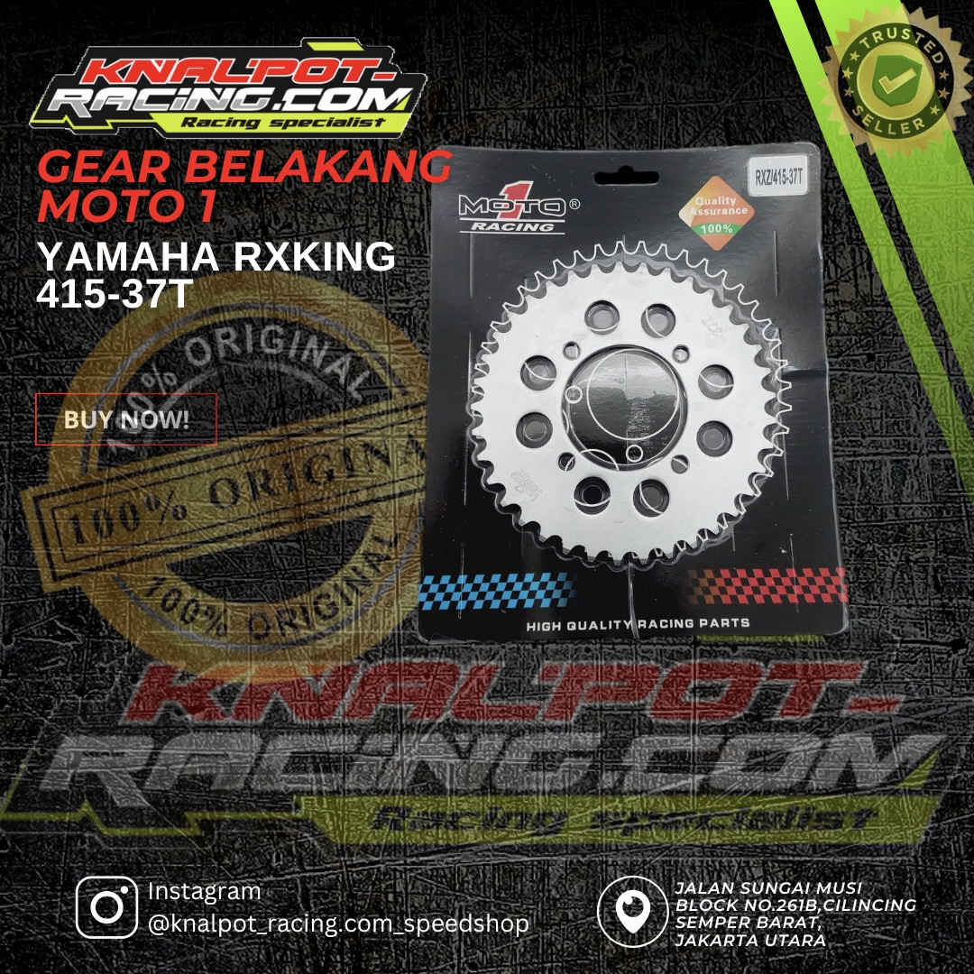GEAR BELAKANG MOTO1 YAMAHA RXKING 415-37T